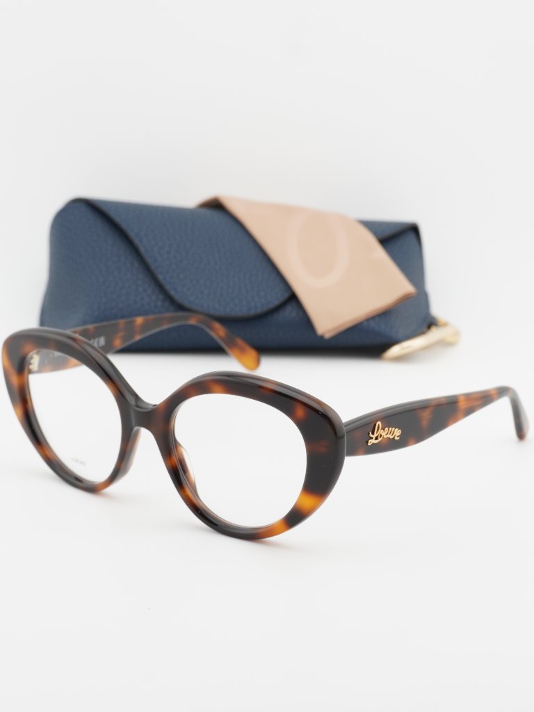 Loewe Lw50088i 052 Cat Eye Eyeglasses - Dark Havana 52mm